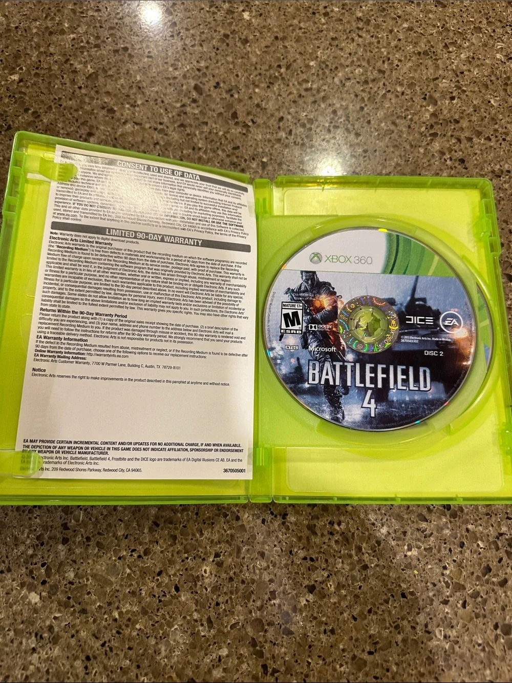Xbox 360 Battlefield 4 (Green) -